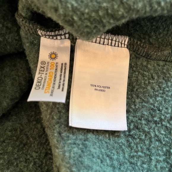 SOLD on another Platform! Lands End Women Fleece Green OEKO-TEX Quarter Zip 3X - Picture 5 of 10
